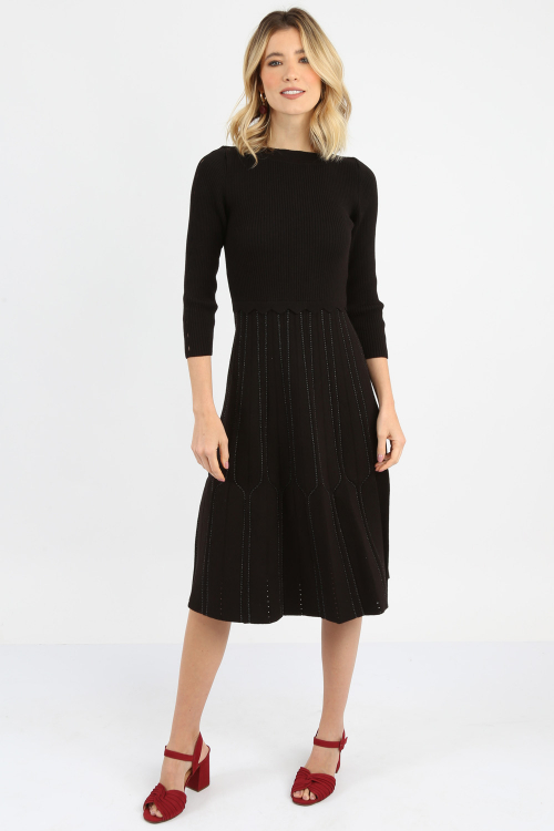 Vestido Tricot Detalhealhe Lurex - I21