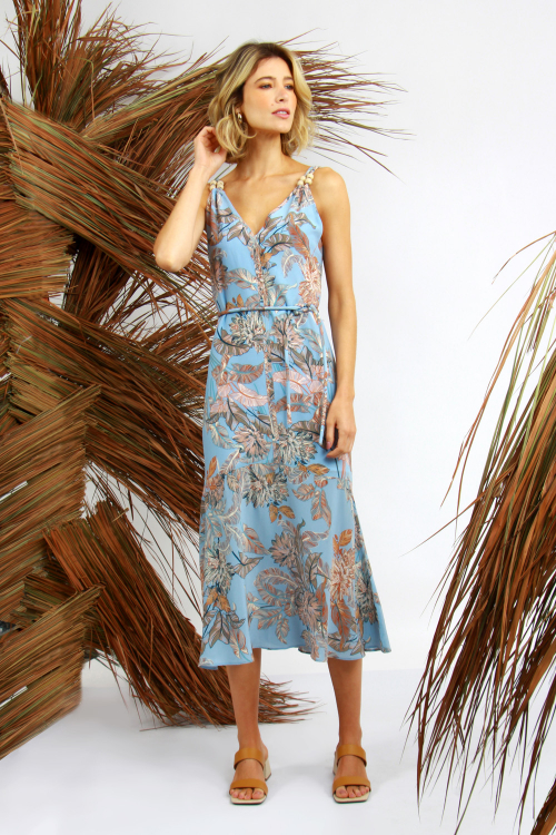 Vestido Seda Esfera Bananeira V21